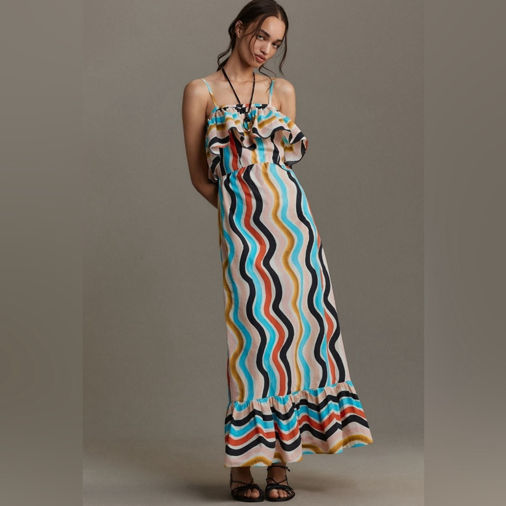 FARM Rio Colorful Wave Maxi Dress
